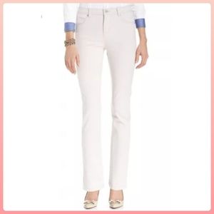 Charter Club Lexington Straight Leg White Jeans Sz. 16 NWOT